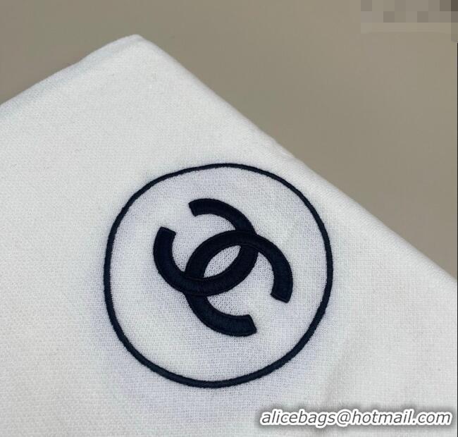 Top Grade Chanel Silk Cashmere Blend Long Scarf 65x180cm CH091006 White 2025