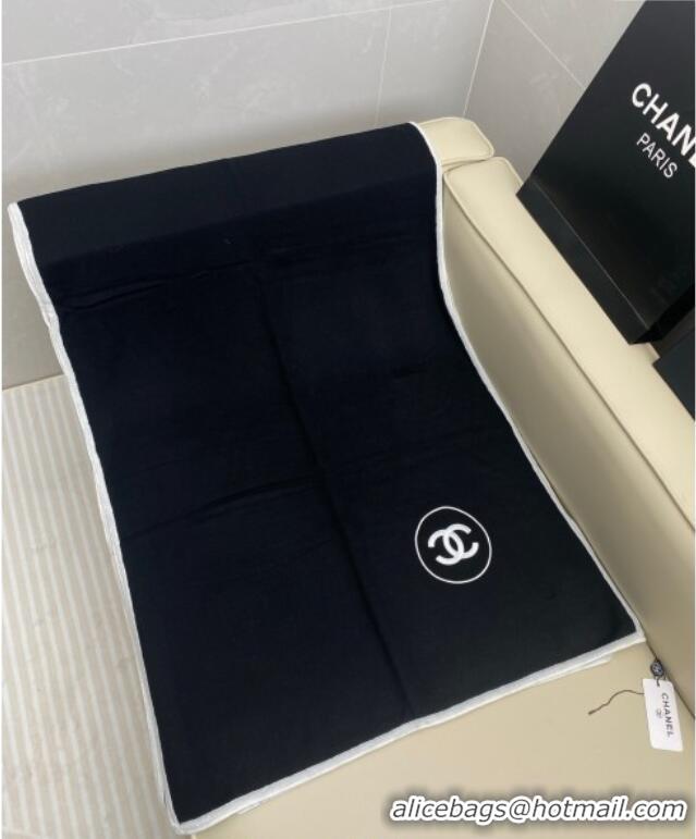 Cheapest Chanel Silk Cashmere Blend Long Scarf 65x180cm CH091006 Black 2025