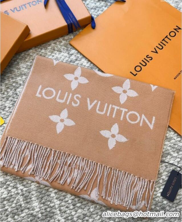 Inexpensive Louis Vuitton LV Essential Wool Long Scarf 34x186cm LV091008 Brown 2025