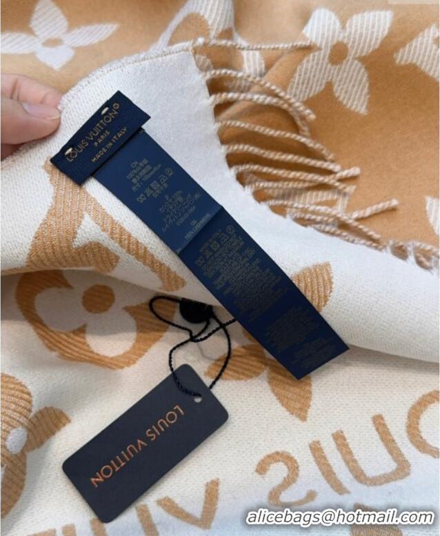 Inexpensive Louis Vuitton LV Essential Wool Long Scarf 34x186cm LV091008 Brown 2025