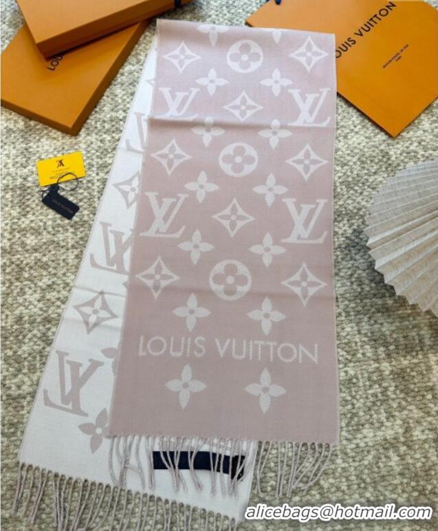 Best Price Louis Vuitton LV Essential Wool Long Scarf 34x186cm LV091008 Pink 2025