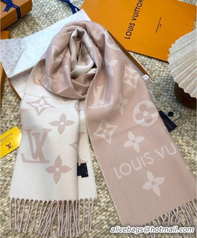 Best Price Louis Vuitton LV Essential Wool Long Scarf 34x186cm LV091008 Pink 2025