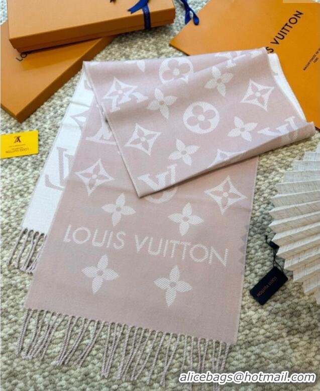Best Price Louis Vuitton LV Essential Wool Long Scarf 34x186cm LV091008 Pink 2025