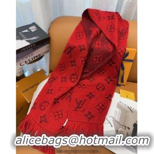 Super Quality Louis Vuitton Cashmere Wool Long Scarf 31x175cm LV091009 Red 2025