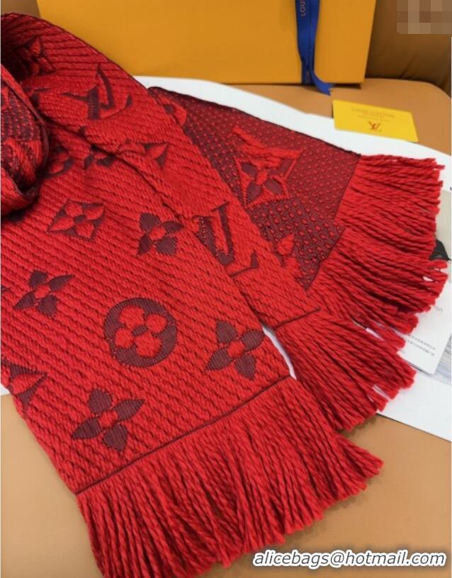 Super Quality Louis Vuitton Cashmere Wool Long Scarf 31x175cm LV091009 Red 2025