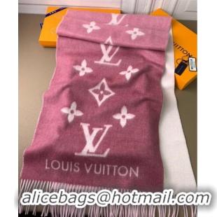 Top Quality Louis Vuitton Reykjavik Gradient Cashmere Long Scarf 45x190cm LV091010 Pink 2025