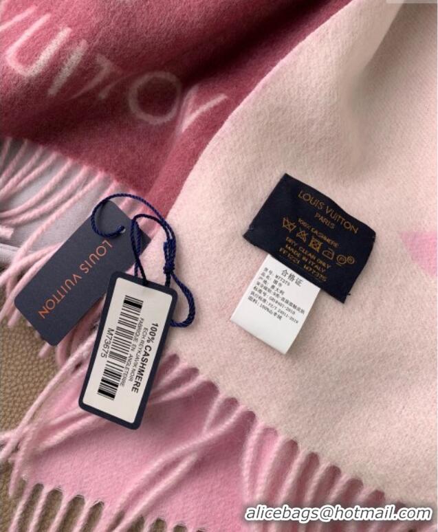 Top Quality Louis Vuitton Reykjavik Gradient Cashmere Long Scarf 45x190cm LV091010 Pink 2025