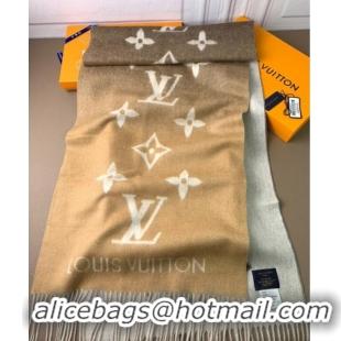 Well Crafted Louis Vuitton Reykjavik Gradient Cashmere Long Scarf 45x190cm LV091010 Beige 2025
