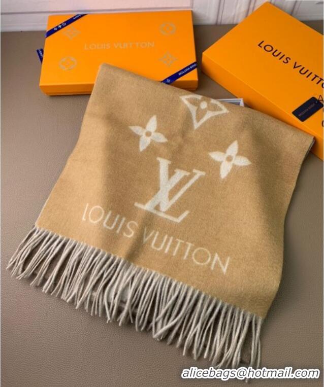 Well Crafted Louis Vuitton Reykjavik Gradient Cashmere Long Scarf 45x190cm LV091010 Beige 2025