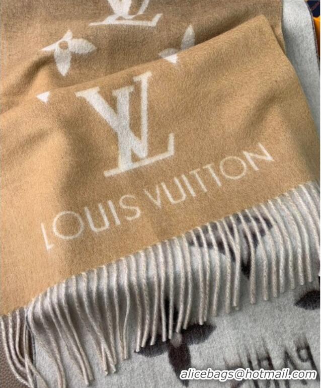 Well Crafted Louis Vuitton Reykjavik Gradient Cashmere Long Scarf 45x190cm LV091010 Beige 2025