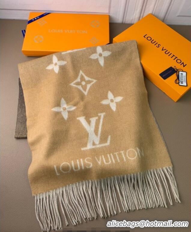 Well Crafted Louis Vuitton Reykjavik Gradient Cashmere Long Scarf 45x190cm LV091010 Beige 2025