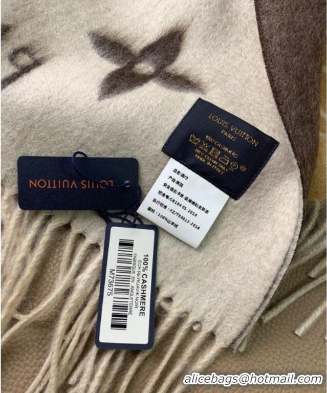 Well Crafted Louis Vuitton Reykjavik Gradient Cashmere Long Scarf 45x190cm LV091010 Beige 2025