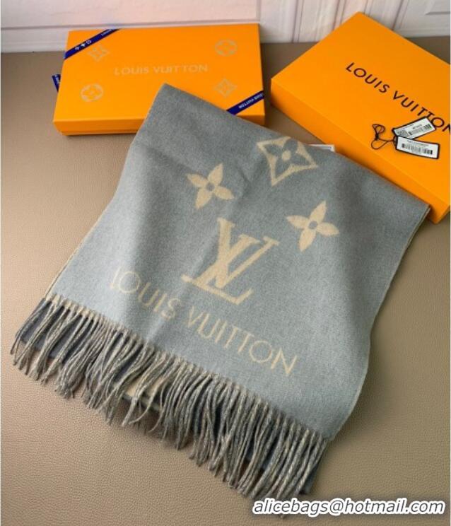 Market Sells Louis Vuitton Reykjavik Gradient Cashmere Long Scarf 45x190cm LV091010 Blue 2025
