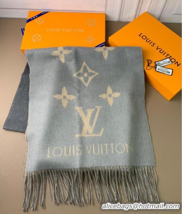 Market Sells Louis Vuitton Reykjavik Gradient Cashmere Long Scarf 45x190cm LV091010 Blue 2025