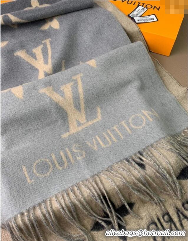 Market Sells Louis Vuitton Reykjavik Gradient Cashmere Long Scarf 45x190cm LV091010 Blue 2025