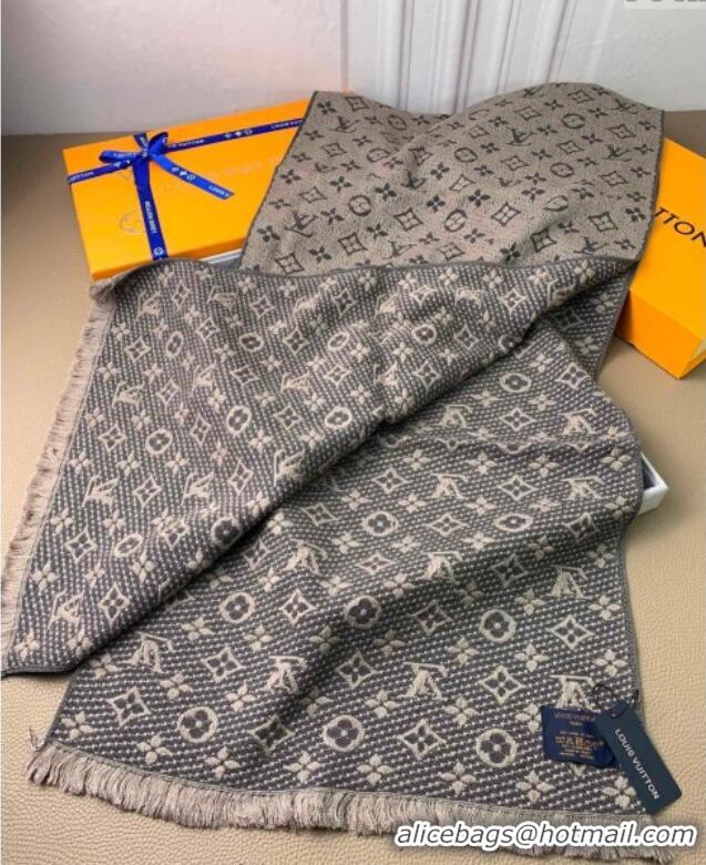 Market Sells Louis Vuitton Monogram Classic Wool Long Scarf 40x185cm LV091011 Beige 2025