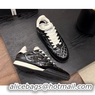 Grade Quality Chanel Quilted Calfskin Leather Sneakers Balck G4583909