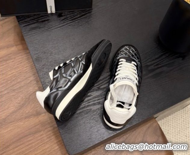 Grade Quality Chanel Quilted Calfskin Leather Sneakers Balck G4583909