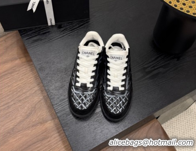 Grade Quality Chanel Quilted Calfskin Leather Sneakers Balck G4583909