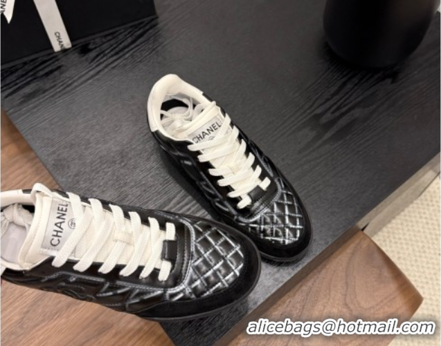 Grade Quality Chanel Quilted Calfskin Leather Sneakers Balck G4583909