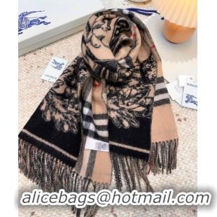 Promotional Burberry Cashmere Long Scarf 50x210cm BR091015 Camel/Black 2025