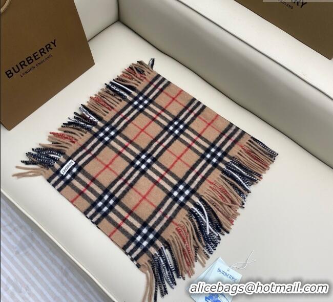 Unique Discount Burberry Fringed Cashmere Long Scarf 30x155cm BR091016 Camel 2025