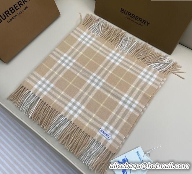 Pretty Style Burberry Fringed Cashmere Long Scarf 30x155 BR091016 Beige 2025