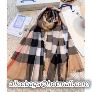 Top Quality Burberry Cashmere Long Scarf BR091017 Camel 2025