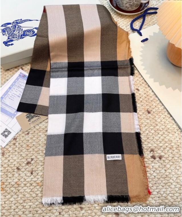 Top Quality Burberry Cashmere Long Scarf BR091017 Camel 2025