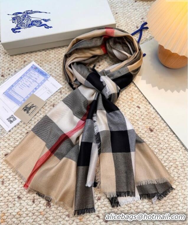 Good Product Burberry Cashmere Long Scarf BR091017 Beige 2025