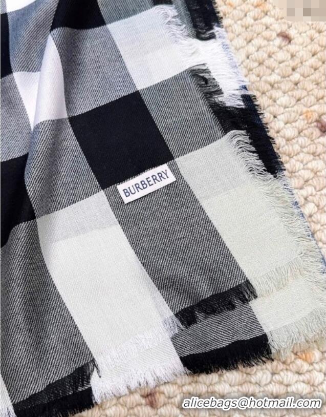 Unique Grade Burberry Cashmere Long Scarf BR091017 Grey 2025