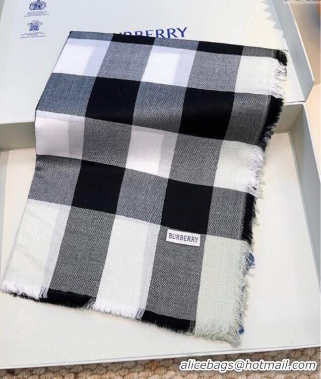 Unique Grade Burberry Cashmere Long Scarf BR091017 Grey 2025