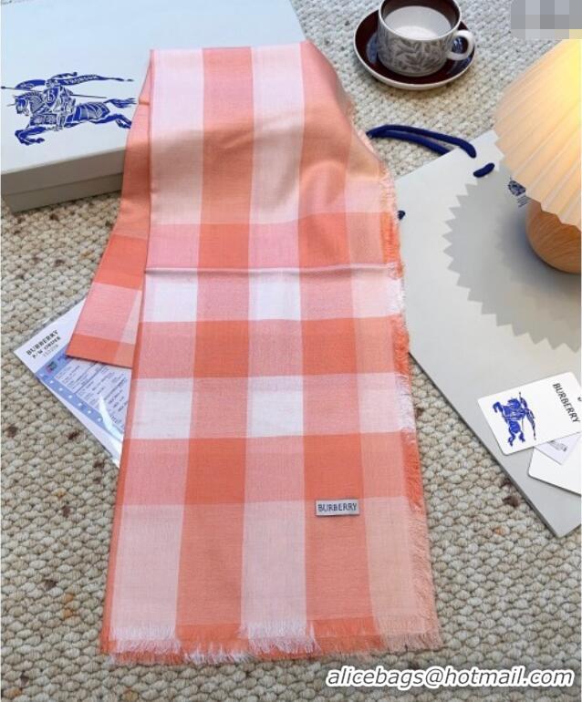 Good Product Burberry Cashmere Long Scarf BR091017 Pink 2025