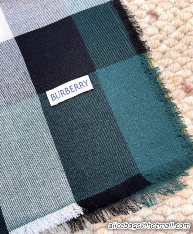 Pretty Style Burberry Cashmere Long Scarf BR091017 Dark Green 2025