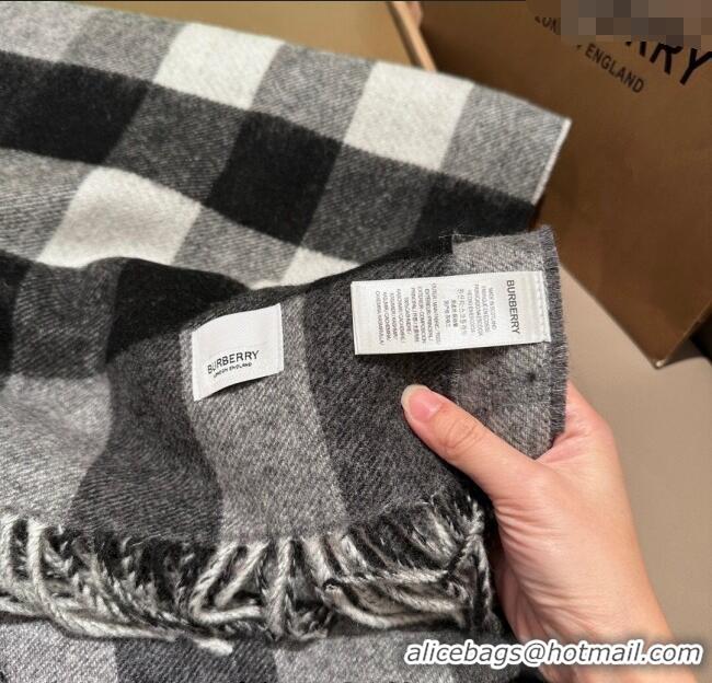 Promotional Burberry TB Cashmere Wool Long Scarf 30x180cm BR091018 Grey 2025