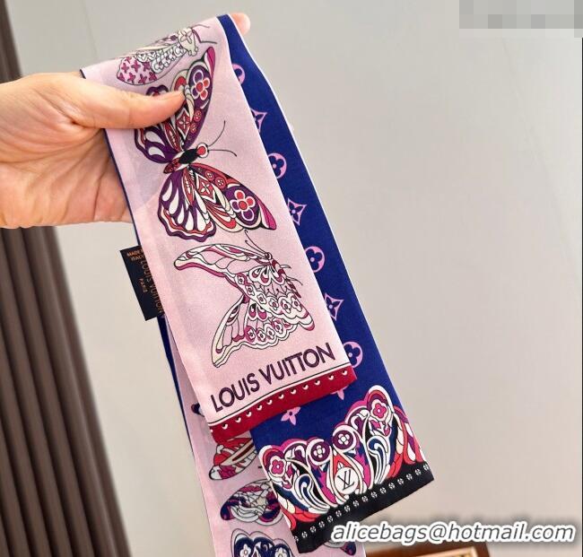 Shop Discount Louis Vuitton Butterfly Silk Bandeau Scarf LV091023 Light Pink 2025