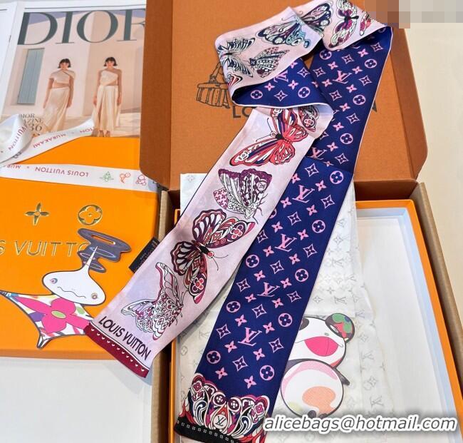 Shop Discount Louis Vuitton Butterfly Silk Bandeau Scarf LV091023 Light Pink 2025