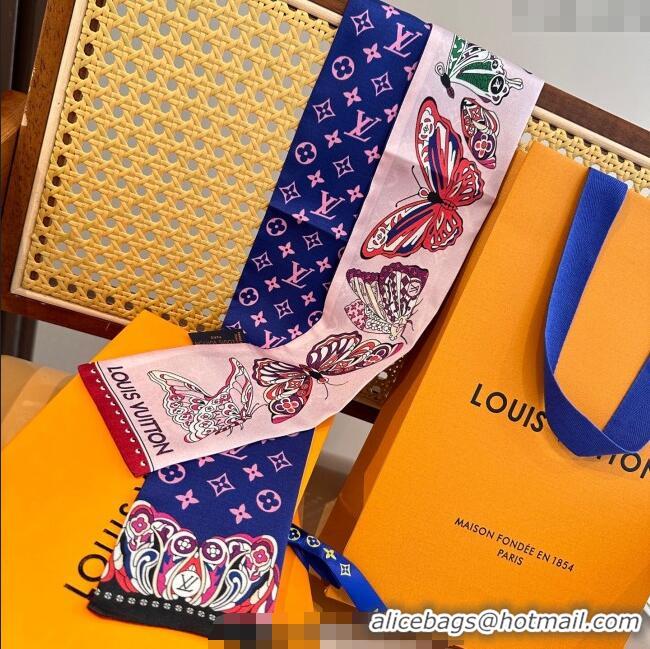 Shop Discount Louis Vuitton Butterfly Silk Bandeau Scarf LV091023 Light Pink 2025