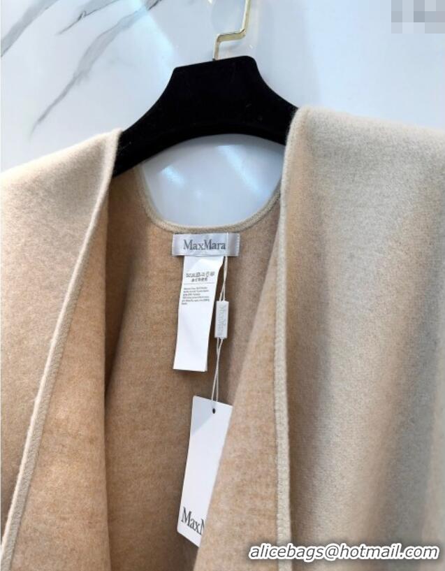 Good Product MaxMara Wool Cape with Fringes BR091028 Beige 2025