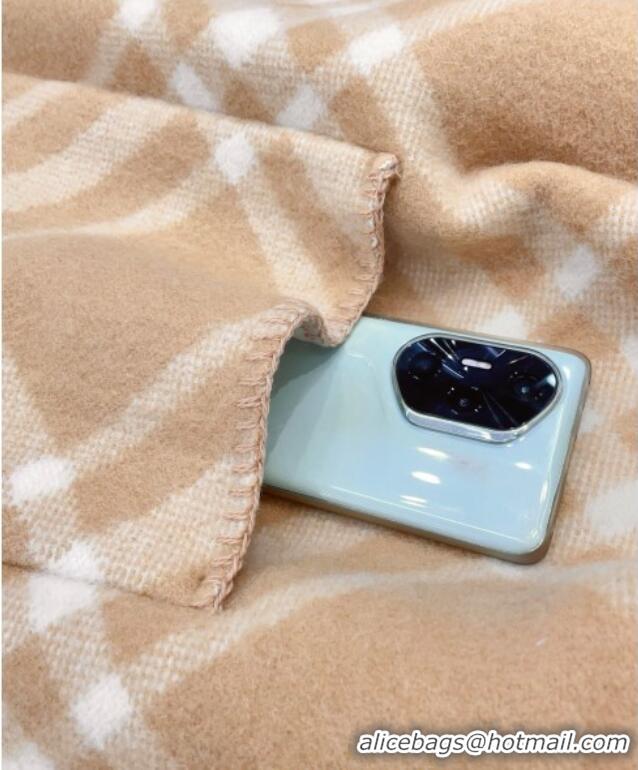 Top Grade Burberry Wool Reversible Cape BR091025 Camel 2025