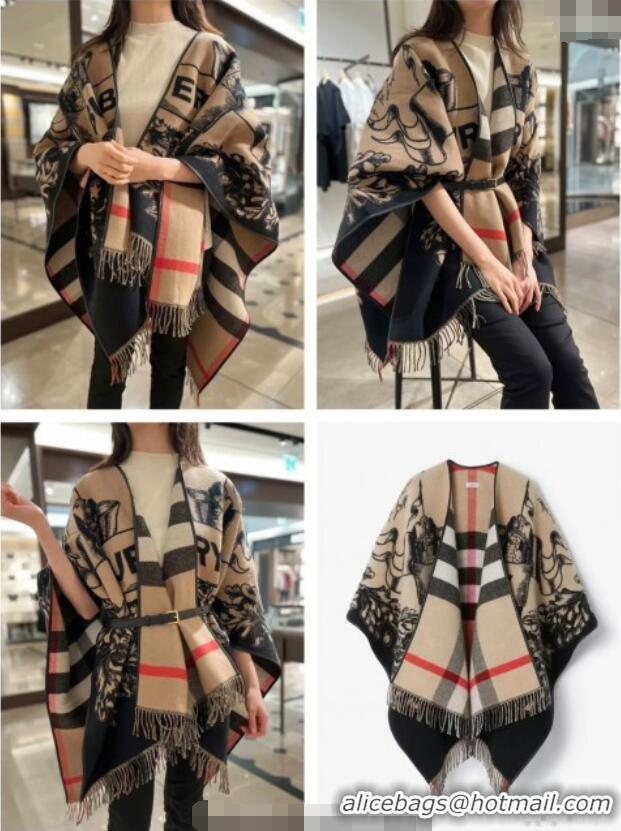 Best Quality Burberry Knight Cape BR091027 Camel 2025