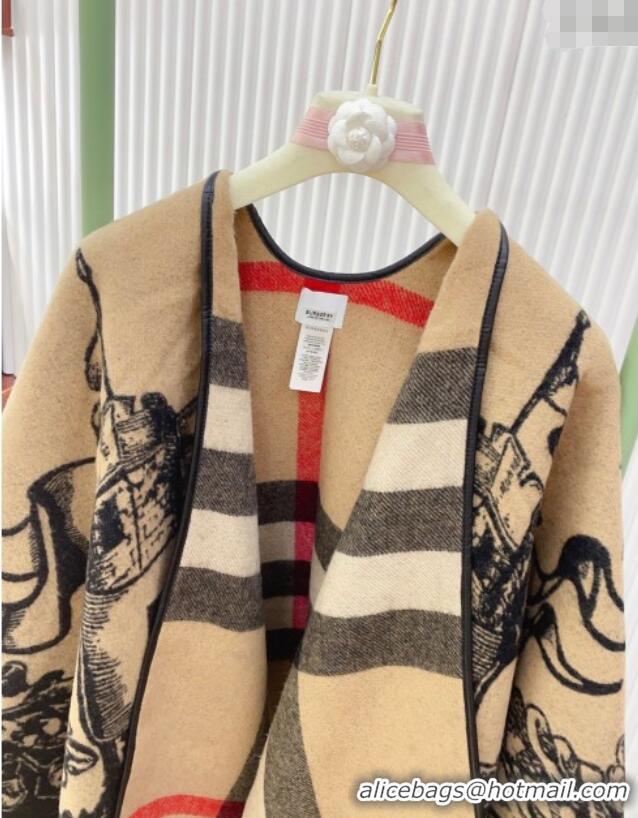 Best Quality Burberry Knight Cape BR091027 Camel 2025