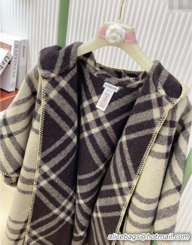 Good Looking Burberry Wool Reversible Cape BR091027 Beige 2025