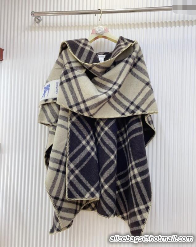 Good Looking Burberry Wool Reversible Cape BR091027 Beige 2025