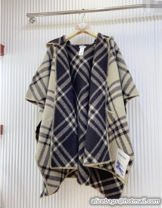 Good Looking Burberry Wool Reversible Cape BR091027 Beige 2025