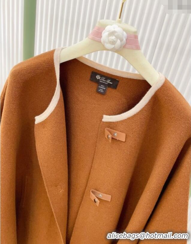 Top Grade Loro Piana Cashmere Cape LP091031 Brown 2025