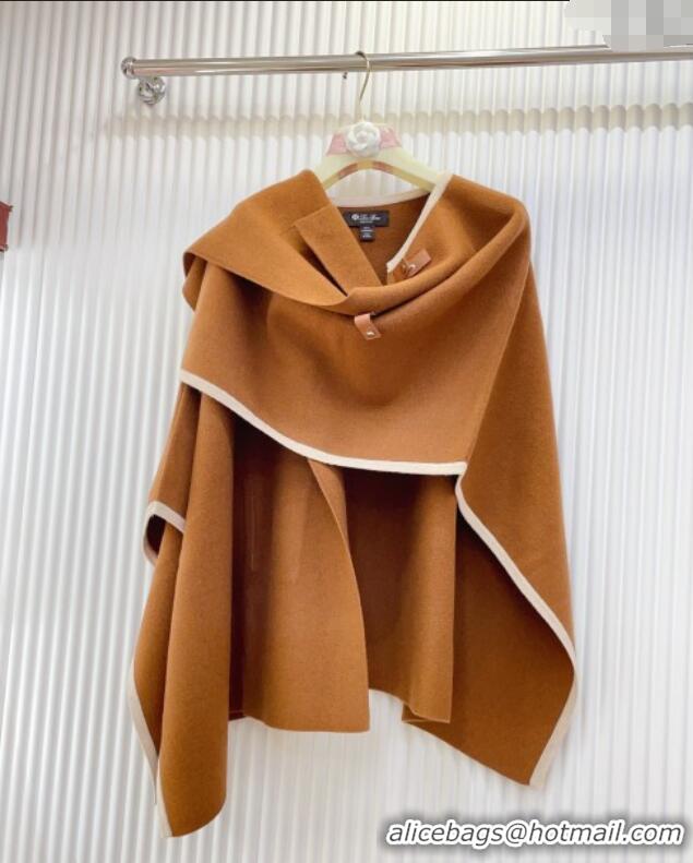 Top Grade Loro Piana Cashmere Cape LP091031 Brown 2025