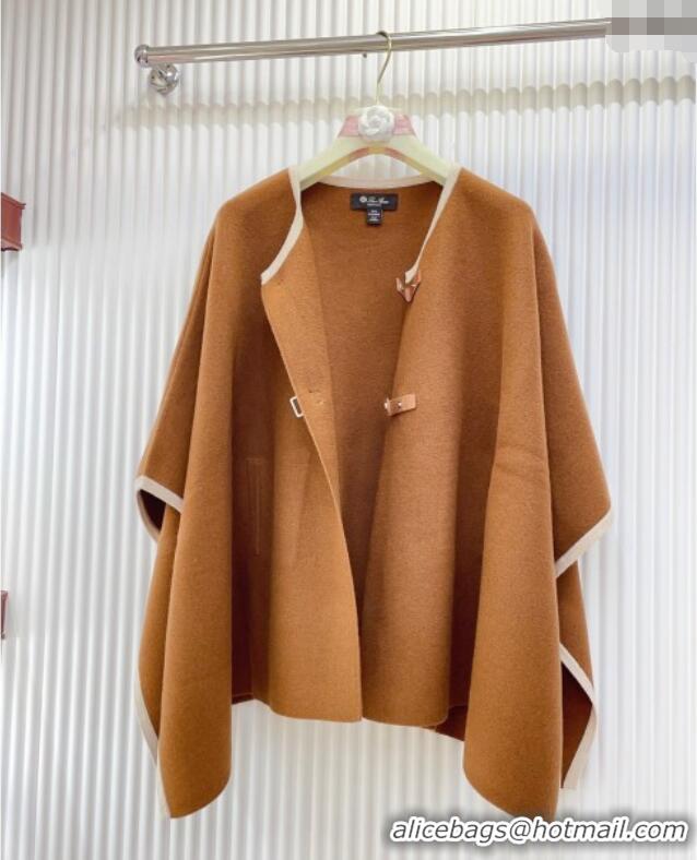 Top Grade Loro Piana Cashmere Cape LP091031 Brown 2025