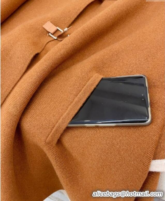 Top Grade Loro Piana Cashmere Cape LP091031 Brown 2025