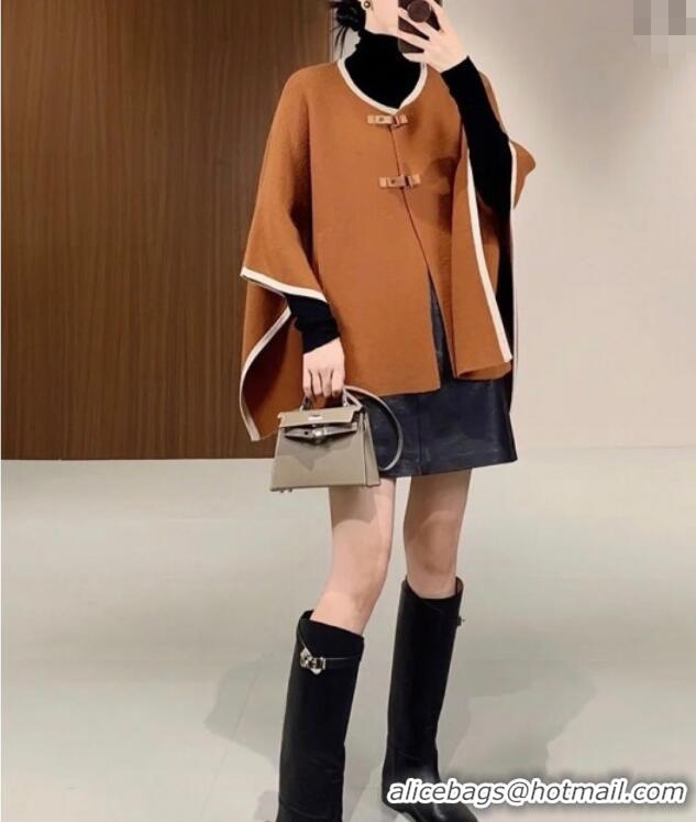 Top Grade Loro Piana Cashmere Cape LP091031 Brown 2025